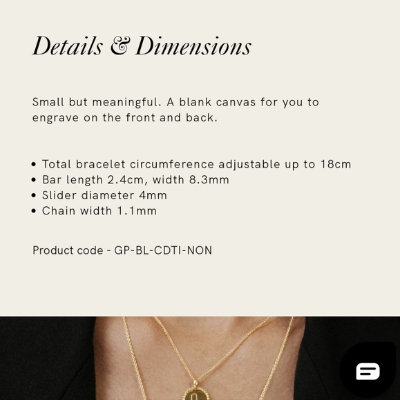 Monica Vinader Nura Tiny Fine Chain Engravable Bracelet - Picture 5 of 10